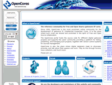 Tablet Screenshot of opencores.org